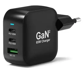 PORT CONNECT GaN2 / Netzteil / 2x USB-C + USB-A / PD / 65 W