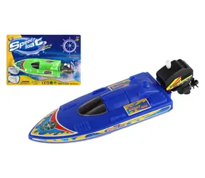 WIKY Wasserboot 20 cm / Dehnbar / Kunststoff / 2 Farben / ab 3 Jahren