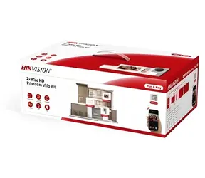 HIKVISION DS-KIS705EY / Videotelefon-Set / 2-Draht HD / 2x Wohnungsmonitor / Türstation / Netzteil