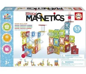 Educa Magnetisches Bauset Magnetkugelbahn / 55 Teile
