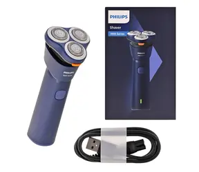Philips Series 1000 S1881/00 marineblau / Herrenrasierer / Rotationsrasierer / Nass- und Trockenrasur / 35 Min.