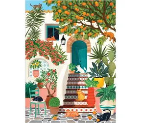 Galison Puzzle Mittelmeerkatzen / 1000 Teile