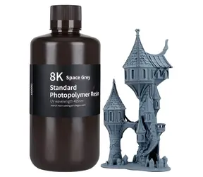 ELEGOO Wasserwaschbares 8K-Grau / Harz für 3D-Druck / LCD/DLP / 405 nm / 1 kg