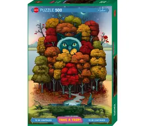 HEYE Puzzle „Take a Trip!“: Andy Kehoe / 500 Teile / 35 x 50 cm