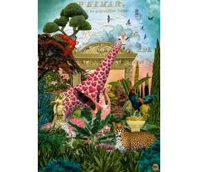 HEYE Puzzle Fauna Fantasies: Giraffenliebe / 1000 Teile / 70 x 50 cm