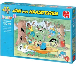 JUMBO Puzzle JvH Junior 23: Trampolinspringen / 150 Teile / ab 5 Jahren