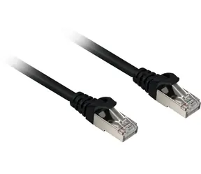 Sharkoon CAT 6A 20 m schwarz / Patchkabel / S/FTP / RJ45-RJ45 / halogenfrei