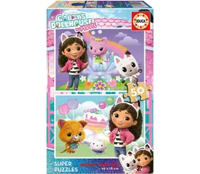 Educa Holzpuzzle Gabinas Zauberhaus / 2x50 Teile