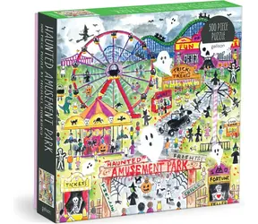Galison Quadratisches Puzzle Gruseliger Vergnügungspark / 500 Teile / 50,8 × 50,8 cm