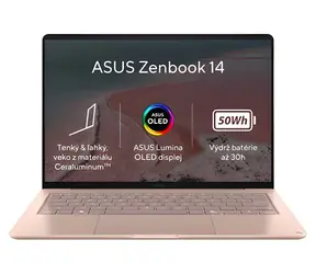 Asus Zenbook 14 Coral / Notebook / 14" WUXGA / Qualcomm Snapdragon X1-26-100 / 8 GB RAM / 256 GB SSD / Windows 11