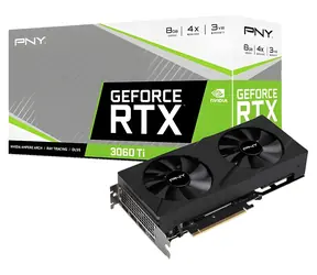 PNY GeForce RTX 3060 Ti Verto 8GB / Grafikkarte / 8GB GDDR6