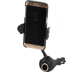 Compass Spring / Autotelefonhalterung / Für 12/24-V-Steckdose / 2x USB / Telefonbreite 55-80 mm
