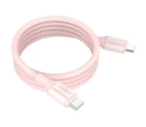 Ansmann 1700-0205 pink / Lade- und Datenkabel / USB-C - USB-C / Magnetisch / 60 W / 1,2 m