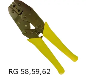 Optix Steckerzange RG58/59 / Steckerzange / Ratschenzange / Für BNC-Stecker