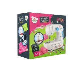 TEDDIES Nähmaschine / Metall/Kunststoff / Batteriebetrieben / Licht und Sound / 25 cm / Ab 10 Jahren