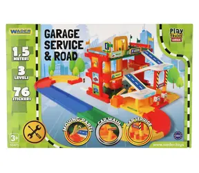 Wader Garagenservice, 3 Etagen / Schiene 1,5 m / Kunststoff / ab 3 Jahren