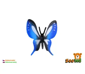 ZOOTED Figur Schwalbenschwanzfalter blau / Kunststoff / 5 cm / ab 3 Jahren