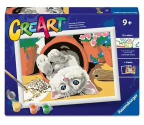 Ravensburger CreArt Freches Kätzchen / Malen nach Zahlen / ab 9 Jahren
