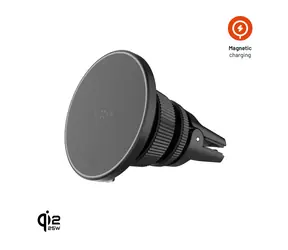 FIXED MagRound 3 / Magnetische Autohalterung / Kabelloses Laden Qi2.2 25W / MagSafe / LED-Hintergrundbeleuchtung