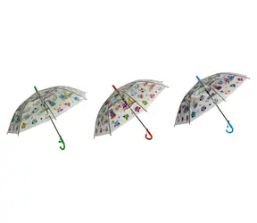 PLEJO Pop-up-Regenschirm Happy Owls / Kinderregenschirm / automatische Öffnung / ab 3 Jahren