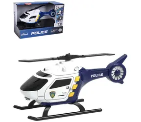 WIKY Polizeihubschrauber / 17 cm / Batteriebetrieben / Licht und Sound / ab 3 Jahren