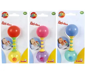 Simba Rassel ABC Baby-Hantel / 13,5 cm / ab 3 Monaten / Kunststoff