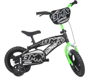 Dino Bikes BMX CSK5125 12" schwarz / Kinderfahrrad / Laufräder / Körpergröße 87-110 cm