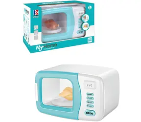 Mikrowelle mit Sound, Set mit Huhn / Küchenspielzeug / Kunststoff / 2x AA-Batterien / 20 cm / ab 3 Jahren