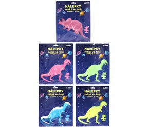 WIKY Aufkleber Dinosaurier, leuchtend im Dunkeln / Wandaufkleber / 2 Stück / Phosphoreszierend