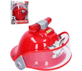 WIKY Feuerwehrhelm mit Licht und Sound / Batteriebetriebenes Spielzeug / 27 cm / ab 3 Jahren