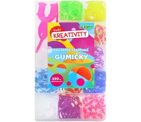 WIKY Loom Bands / Kreatives Armbandstrickset / 390 Teile + Zubehör / Box