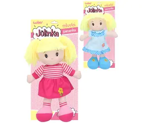 WIKY Puppe Jůlinka / Stoff, Textil / Spricht und singt Tschechisch / 40 cm / ab Geburt
