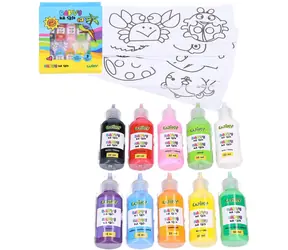 WIKY Glasfarben / 9 x 22 ml + schwarze Kontur / Schablonen / ab 3 Jahren