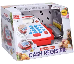 WIKY Kinderkasse mit Scanner / Batteriebetrieben / Mit Sound und Licht / 19 cm