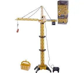 Baukran 128 cm / Seilzugsteuerung / batteriebetrieben / Kunststoff / ab 3 Jahren