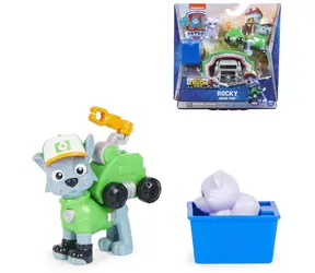Spin Master Paw Patrol Big Truck Welpen Rocky / Set mit 2 Figuren und Zubehör / ab 3 Jahren