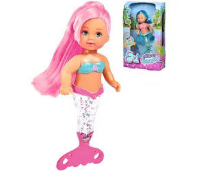 Simba Puppe Evička Meerjungfrau / 14 cm / glitzernde Flosse / 3 Farben / ab 3 Jahren