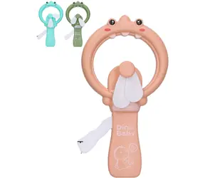WIKY Handfächer Dino / Kunststoff / 3 Farben / 18 cm