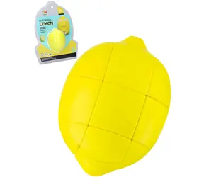 WIKY Puzzle Zitrone 8 cm / Drehpuzzle / Kunststoff / ab 3 Jahren