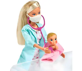 Simba Steffi Puppe Ärztin mit Baby / 29 cm / ab 3 Jahren