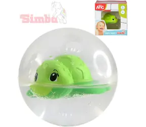 Simba Schildkröte schwimmt in einem Ball ABC / Badespielzeug / 8 cm