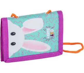 OXYBAG Kinder-Textilgeldbörse Hase / Geldbörse / faltbar / mit Klettverschluss / Polyester