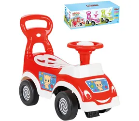 PILSAN Laufrad mit Autofunktion, rot / 2-in-1-Einsatz und Hupe / Tragkraft 20 kg / ab 12 Monaten