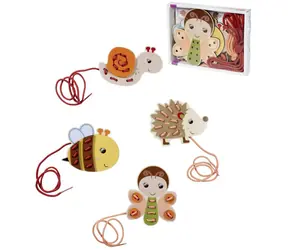 EICHHORN Stickspiel Tiere / Holz / 4 Stück / ab 3 Jahren