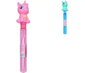 WIKY Seifenblasenpistole Einhorn / 75 ml / 2 Farben / 29 cm