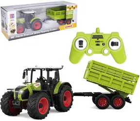 WIKY Claas Traktor mit Anhänger grün / 1:24 / 2,4 GHz / mit Licht / USB-Ladefunktion / ab 6 Jahren