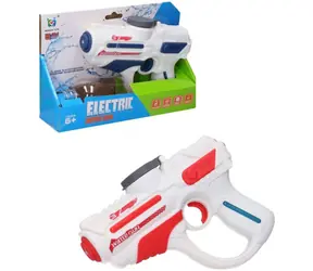 WIKY Elektrische Wasserpistole, batteriebetrieben / USB-Aufladung / 18 cm / 2 Farben / ab 6 Jahren