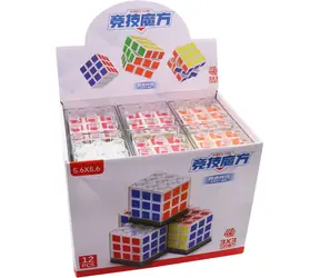 MADE Puzzlewürfel 3x3 weiß / Puzzle / in einer transparenten Schachtel / 6,5 x 8 x 6,5 cm