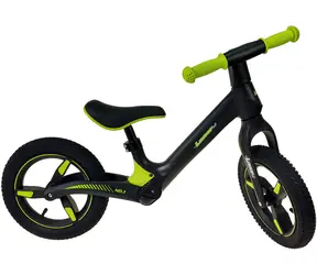 ADAR Laufrad Schwarz / 12"-Räder / Verstellbarer Sattel / Maximale Belastung 30 kg / Ab 2 Jahren