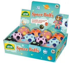 Lena Hüpfball Space 6 cm / 6 Farben / Gummi / ab 3 Jahren